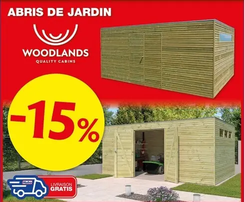 Offre: Woodlands Abris de jardin