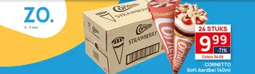 Aanbieding: Cornetto Soft Aardbei DV   140ml