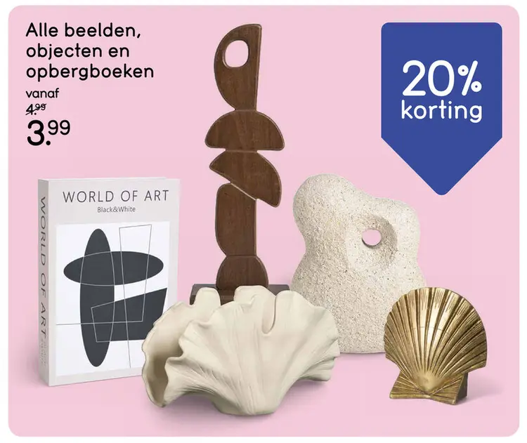 Aanbieding: Beelden, objecten en opbergboeken