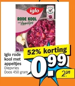 Aanbieding: rode kool met appeltjes