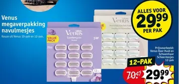 Aanbieding: Venus megaverpakking navulmesjes
