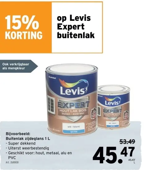 Promotie: Buitenlak zijdeglans