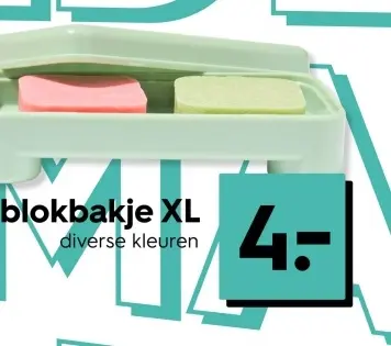 Aanbieding: blokbakje XL