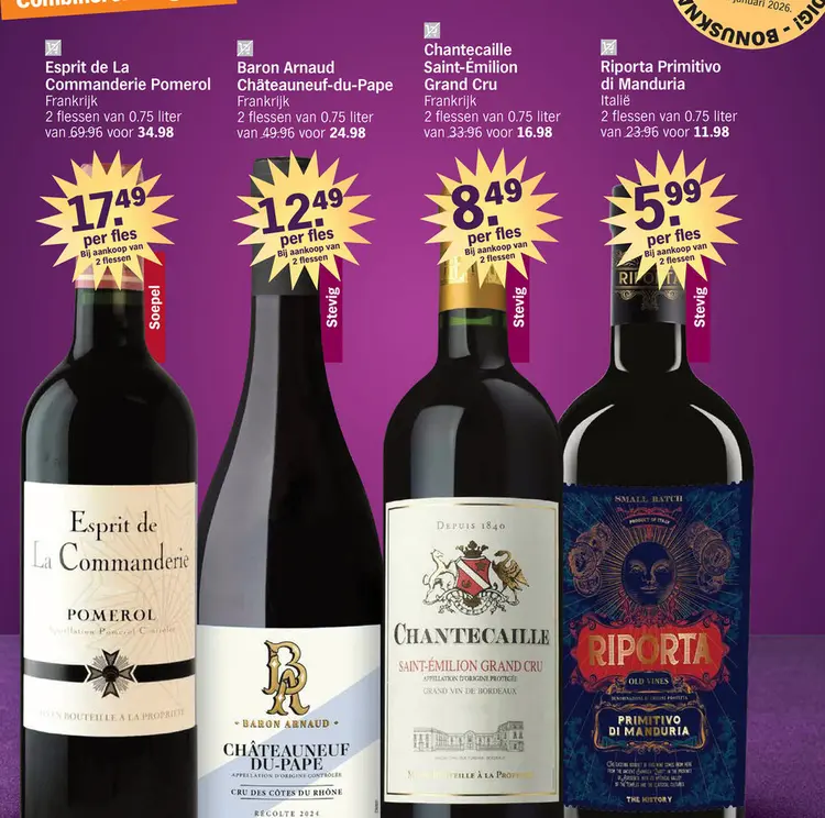 Aanbieding: Wijnen
