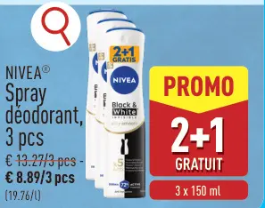 Offre: Spray déodorant