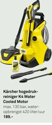 Aanbieding: Kärcher hogedrukreiniger K4 Water Cooled Moto