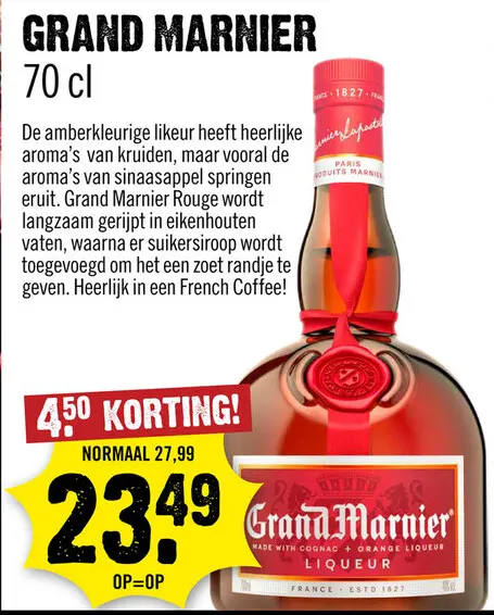 Aanbieding: Grand Marnier Rouge 70 cl