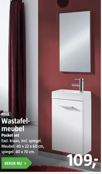 Aanbieding: Wastafelmeubel Pocket set