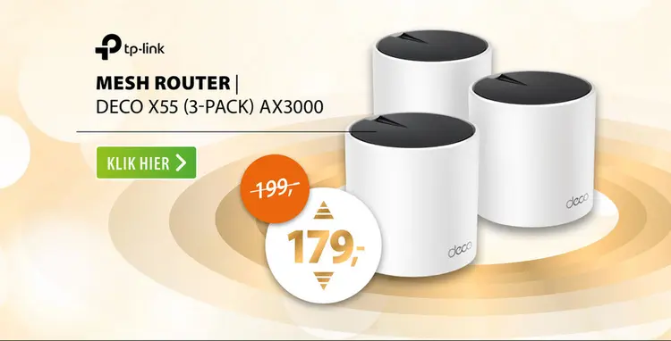 Aanbieding: TP-Link Deco X55 (3-pack)
