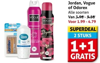 Aanbieding: Jordan, Vogue of Odorex