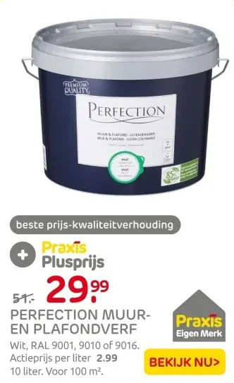 Aanbieding: Perfection muur- en plafondverf