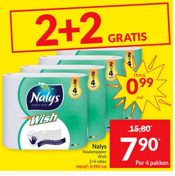 Aanbieding: Nalys Keukenpapier Wish