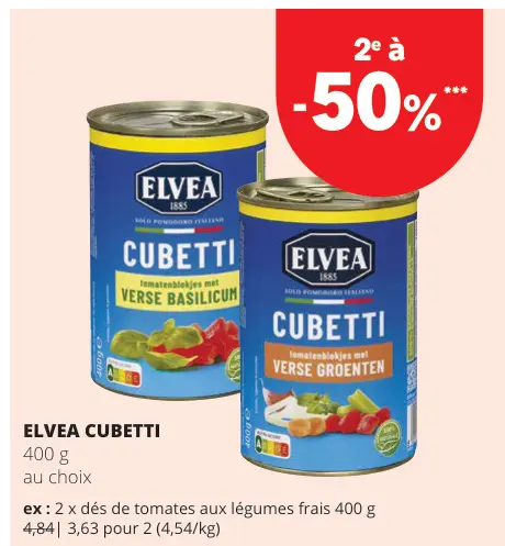 Offre: Elvea cubetti