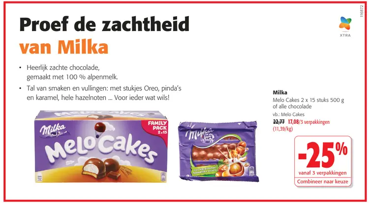 Promotie: Melo Cakes of alle chocolade