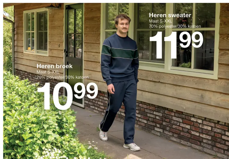 Aanbieding: Heren broek, Heren sweater
