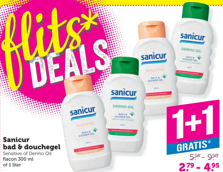 Aanbieding: Sanicur bad & douchegel