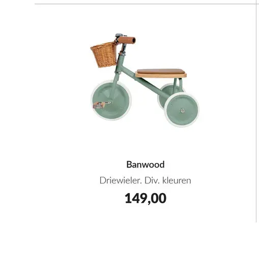 Aanbieding: Driewieler