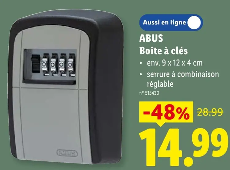 Offre: Boîte à clés