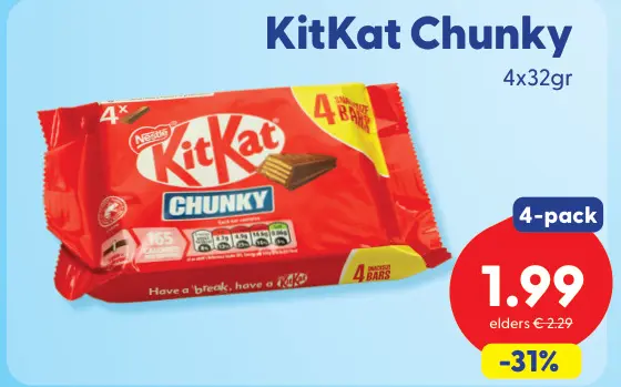 Aanbieding: KitKat Chunky