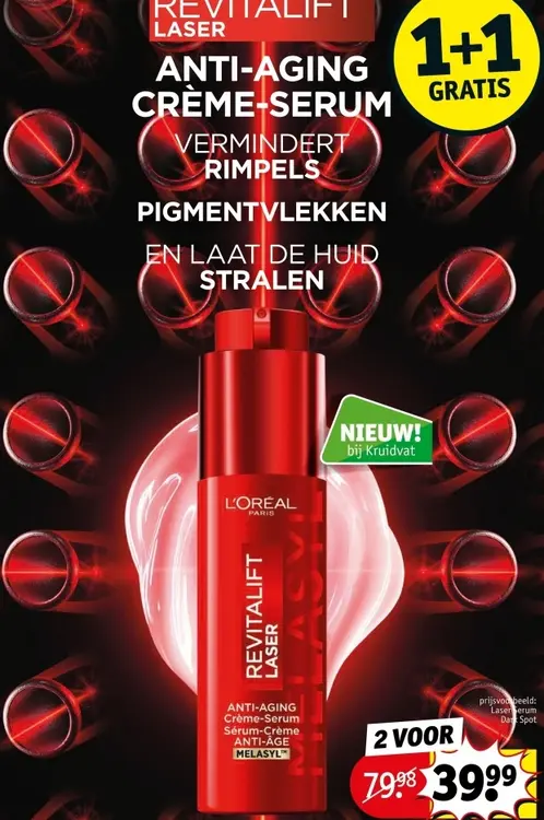 Aanbieding: Revitalift laser anti-aging crème-serum