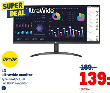 Aanbieding: LG ultrawide monitor