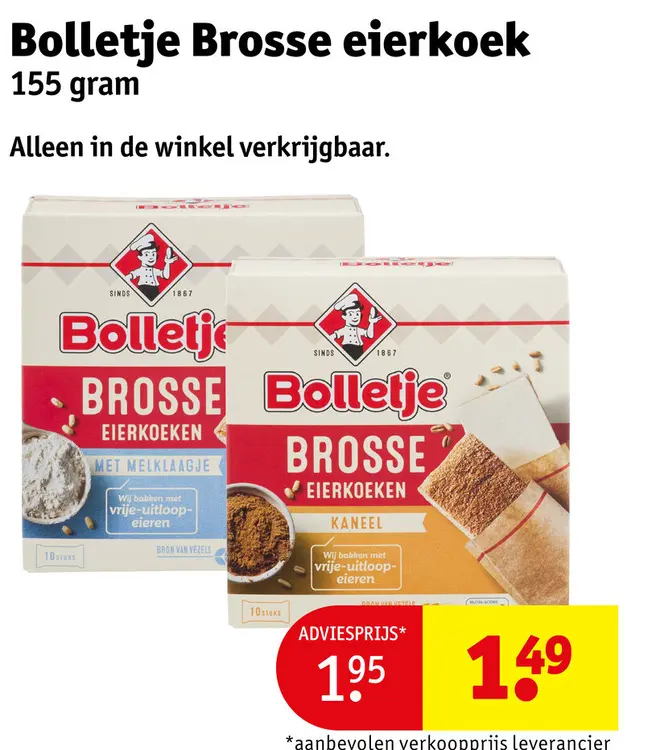 Aanbieding: Bolletje Brosse eierkoek