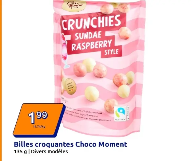 Offre: Crunchies sundae raspberry style