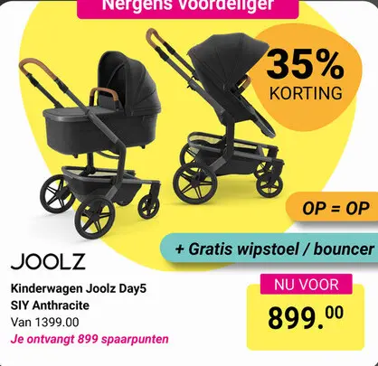 Aanbieding: Kinderwagen Joolz Day5 SIY Anthracite