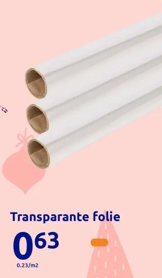 Aanbieding: Transparante folie
