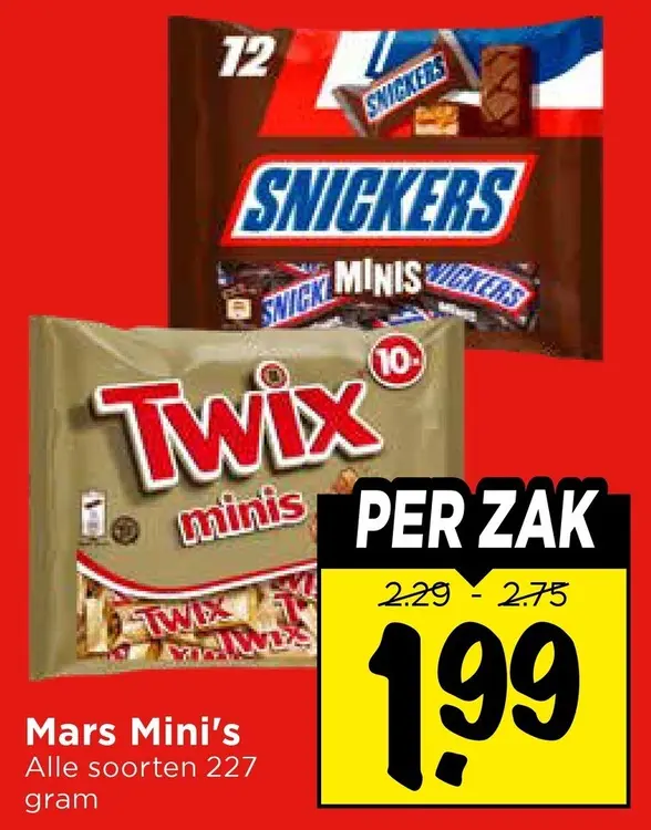 Aanbieding: Mars Mini's