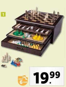 Aanbieding: Spelletjesdoos 10-in-1