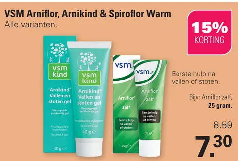 Aanbieding: VSM Arniflor, Arnikind & Spiroflor Warm