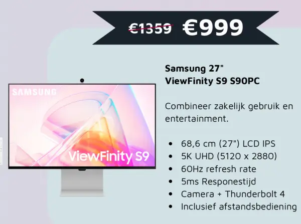 Aanbieding: Samsung 27" ViewFinity S9 S90PC