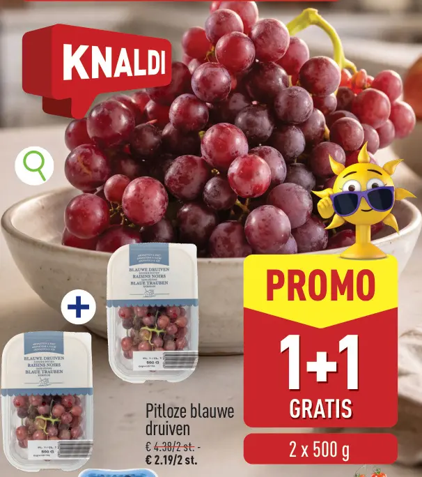 Promotie: Pitloze blauwe druiven