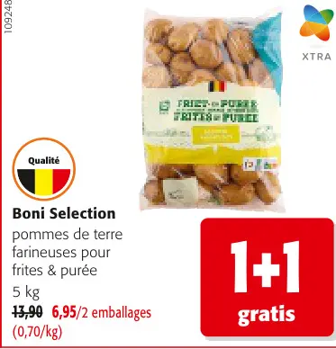 Offre: Pommes de terre farineuses pour frites & purée