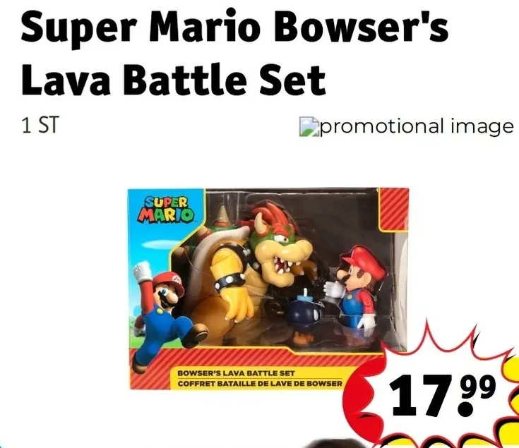 Promotie: Super Mario Bowser's Lava Battle Set