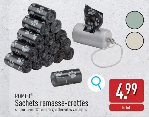 Offre: Sachets ramasse-crottes