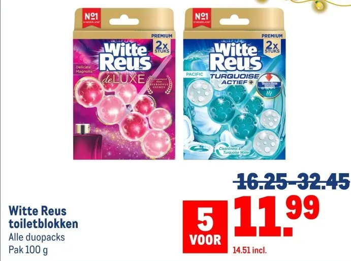 Aanbieding: Witte Reus toiletblokken