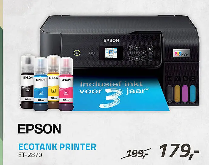 Aanbieding: Ecotank printer et-2870