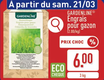 Offre: Engrais pour gazon