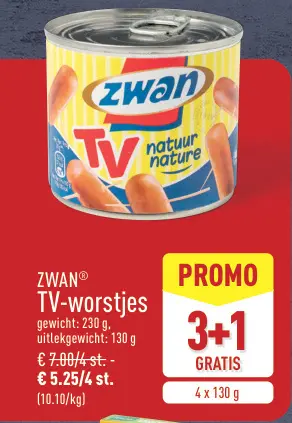 Promotie: TV-worstjes