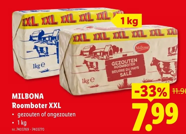 Promotie: Roomboter XXL