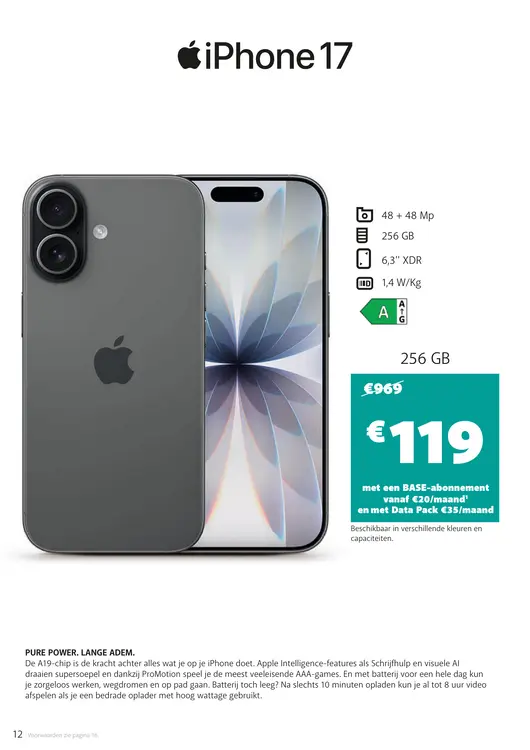 Promotie: iPhone 17