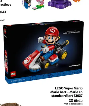 Aanbieding: LEGO Super Mario Mario Kart - Mario en standa