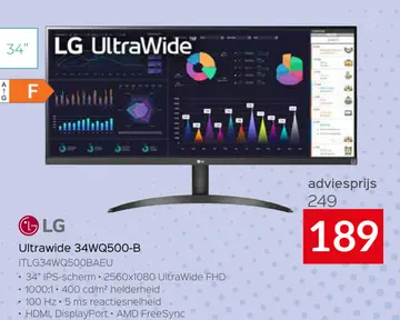 Aanbieding: Ultrawide 34WQ500-B