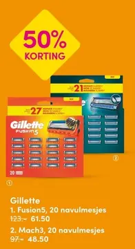 Aanbieding: Gillette Fusion5 of Mach 3