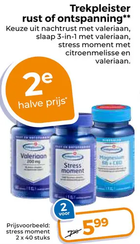 Aanbieding: Trekpleister rust of ontspanning