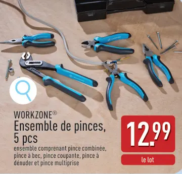 Offre: Ensemble de pinces