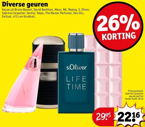 Aanbieding: Diverse geuren