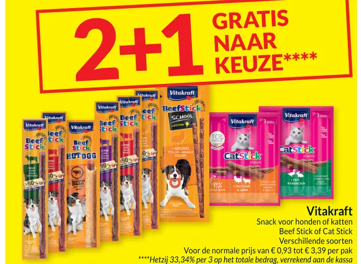 Promotie: Beef Stick of Cat Stick